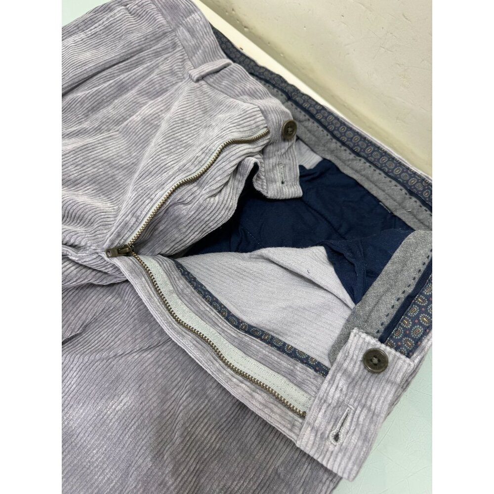 Brooks Brothers Corduroy Elliot Pants Mens 38X30 Cuffed Pleated Trouser Stretch - Picture 3 of 11